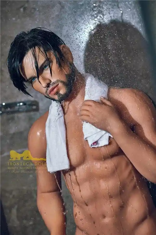 アイアンテックドール - 信じられないほどリアルな等身大筋肉質男性セックスドール デイビッド 162cm 5フィート3インチ シリコンヘッド付き