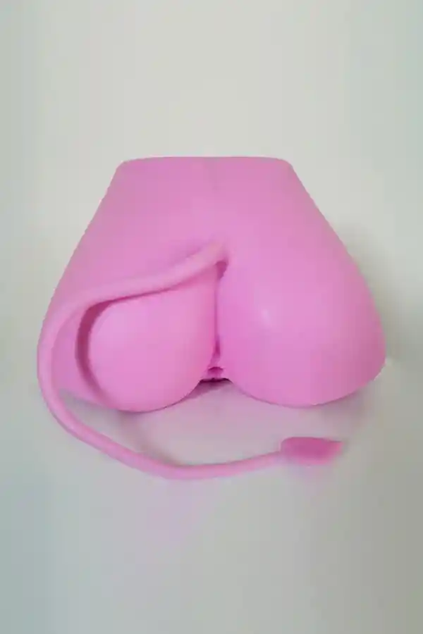 大人の遊びのためのピンクのシリコン製サキュバス風お尻