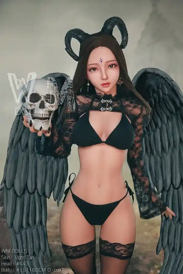 WM Dolls Charley 160cm 巨乳ダークアニメセックスドール（ヘッド2個付き）